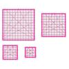 Yousheng 4Pcs Acrylic Quilting Ruler 4.5/6/9.5/12.5-Inch Square Fabric Cutting Patchwork Ruler with Clear Mark DIY Sewing Craft Projects Template