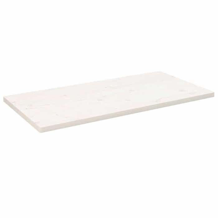 VidaXL Dessus de table blanc 110x55x2,5 cm bois de pin massif 824411