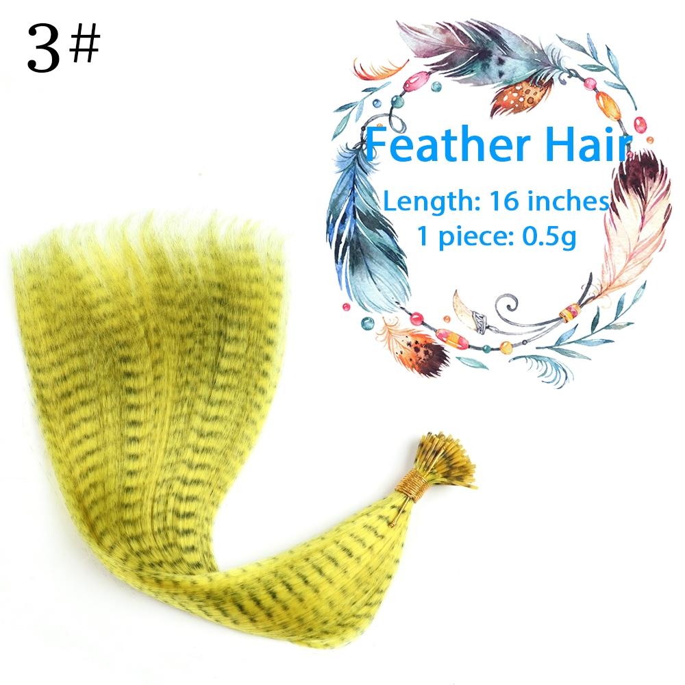 

10 шт. цветные пряди синтетические волосы для наращивания ложная радуга накладные поддельные окрашивающие перья для волос