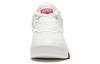 Li Ning Textile, Synthetic Leather Fashion Trend Abrasion Resistant Breathable Mid Top Skateboard Shoes Men's White Red AGCS323-1