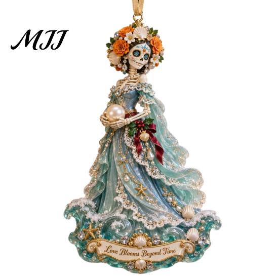 Vnitřní bytové doplňky Ozdoba na Den mrtvých, Mexická květinová kostra Závěsná dekorace, Akrylové Potřeby pro oslavu Festivalu Dia De Los Muertos
