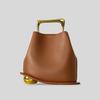Leichter Luxus Mode Metall Tragbar Unregelmäßige Eimer Tasche Texturierte Bankett Tasche Damen Handtasche