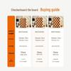 maxcook Checkerboard Ebony Wood Cutting Board