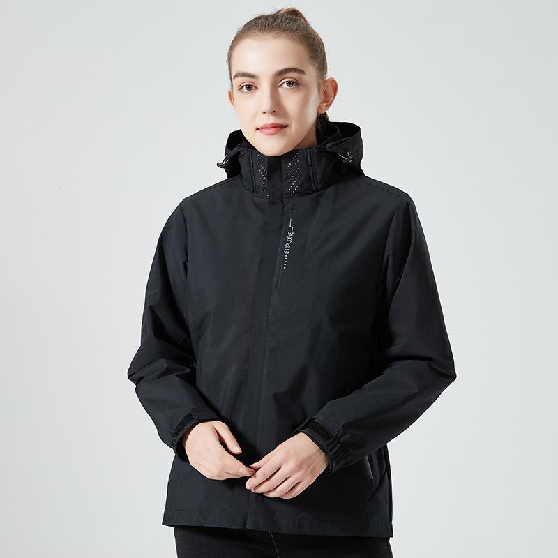 3-in-1 Men's and Women's Waterproof Windproof Mountaineering Jacket Set for Outdoor Winter, Spring, and Autumn.