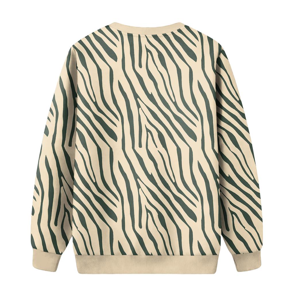 Men's Round Neck Fleece-Lined Thick Solid Color Sweatshirt