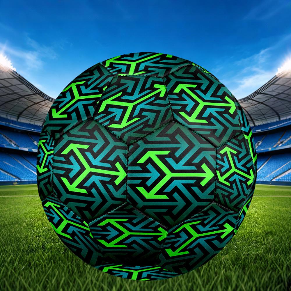 1pc Labyrinth Navigation Theme Soccer Ball Football, Size 5, Lightweight PVC, Outdoor Training Soccer Ball,Gift j60458