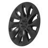 4PCS Wheel Hub Cap Strong Power Powerful Protection Wheel Rim Cover Replacement For Tesla Model 3 2017‑2023 Matte Black