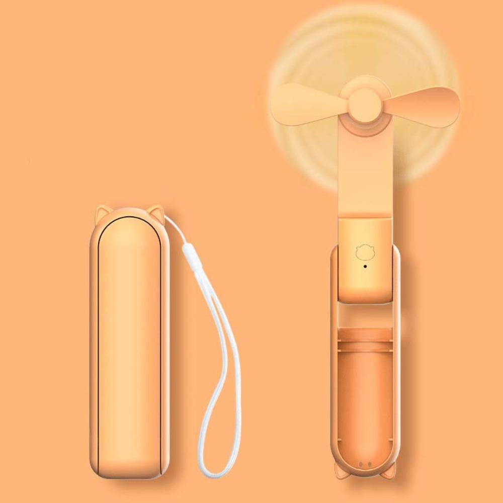 3 Speed Small Pocket Fan USB Rechargeable Folding Cooling Hand Fan  Outdoor