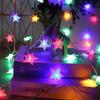 LED Star String Lights with Battery Box & USB - Five-Pointed Colorful Lights for Christmas Room Decor