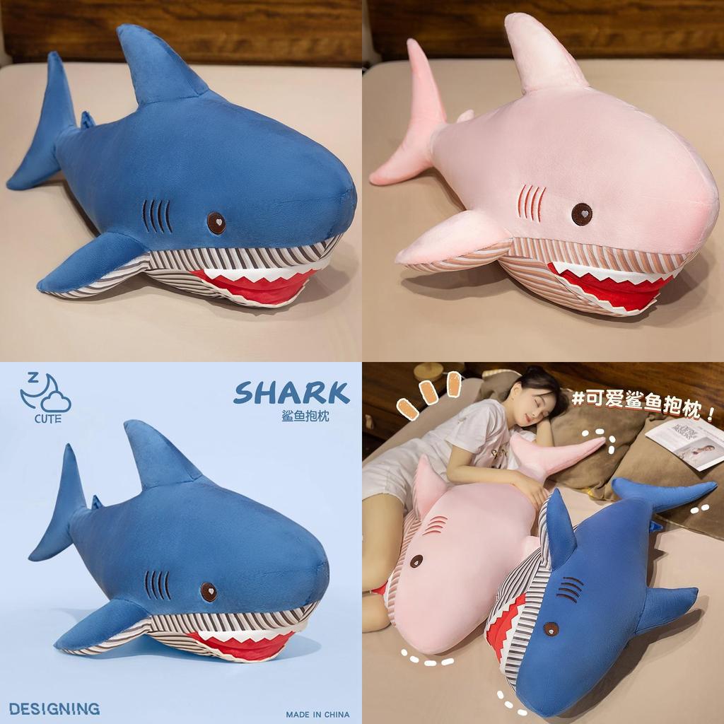 Shark Plush Toy Cartoon Soft Stuffed Animal For Kids Birthday Gift