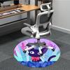 1pc Cat Garden Office Round Area Rug,  Mat Suitable For Office, Under Office Chairs Bedroom Living Room Home Decor, Room Deco