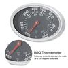Stainless Steel BBQ Smoker Grill Thermometer Temperature Gauge 430 Celsius