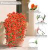 1/2Pcs Hanging Artificial Morning Glory UV Resistant Fake Flower Wedding Party Indoor Outdoor Garden Wall Hanging Faux Flower Decoration