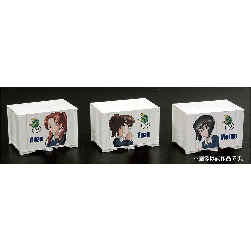 Girls Panzer Final Chapter N Gauge Mini Character Container Set of 3 Turtle Team & (12ft)