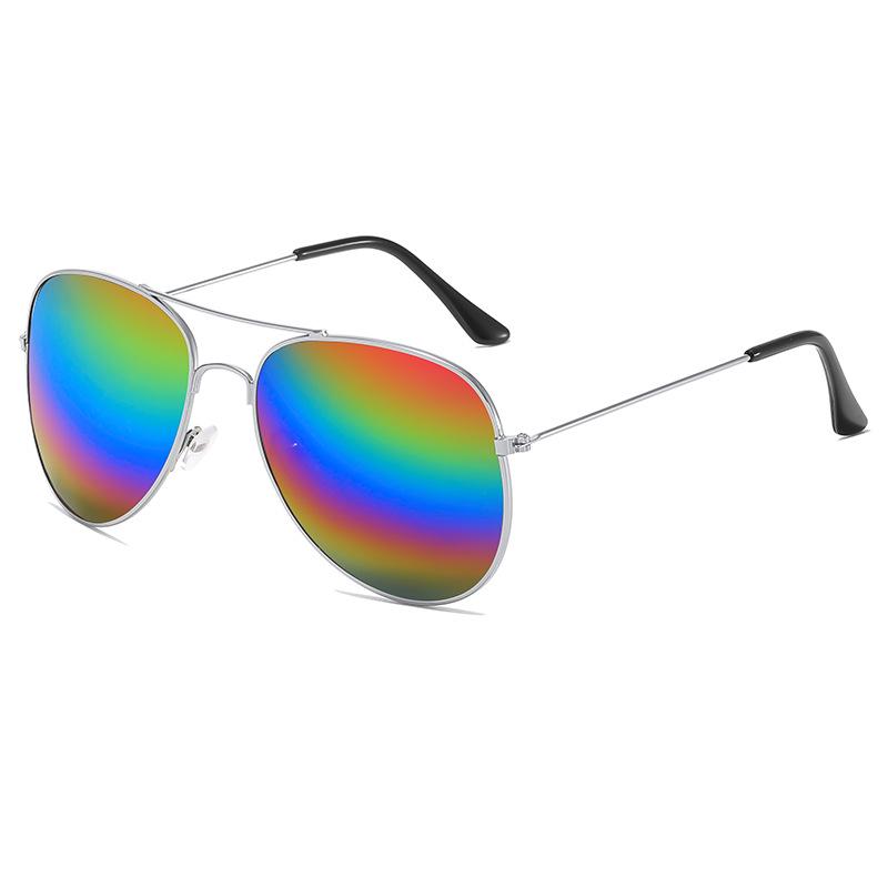 3026 Klasyczne Unisex Okulary Przeciwsłoneczne Aviator - Metalowa Oprawka, Kolorowe Soczewki
