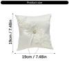 Delicate Lace Flower Bridal Rings Pillow European Styles Rings Container Cushion For Western Ceremony Event Decoration