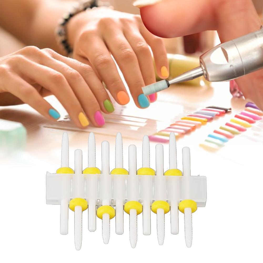 10PCS Gentle Grinding Cuticle Remover Bit Beginner Friendly Nail Drill Bit  Novice Use