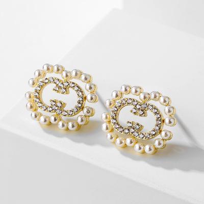 ZAKOL Geometric Hollow 8 Shaped Imitation Zircon CZ Earrings Temperament Buling Zircon Party Zircon Accessories