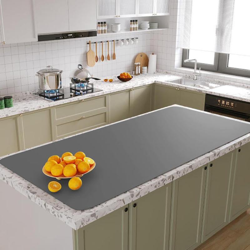 47.2 Inch Silicone Mat Heat Resistant Non Slip Kitchen Counter Protector Large Craft Table Placemat