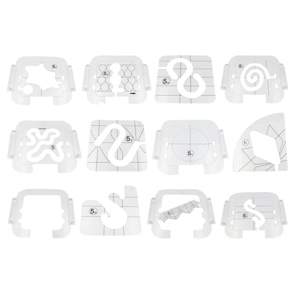 Acrylic Quilting Template Ruler Machine Set for Patchwork Sewing Tool