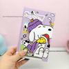 Snoopy A6 Three-Fold Magnetic Planner: Lined Hardcover Notebook with Colorful Pages