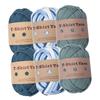6 Pièces Fil de T-shirt Facile à Laver Tricot Main Matériau de Fabrication de Sacs Fil Géant pour Crochet Macramé Fabrication de Tapis Jeté Tissage