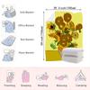 Van Gogh Sunflowers Throw Blanket—A Vibrant and Artistic Blanket Featuring a Bouquet of Sunflowers, Inspired by Van Gogh's Ic