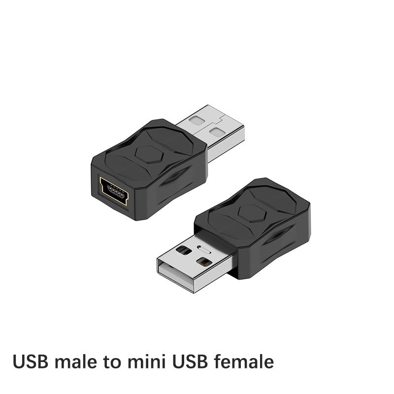 Adaptateur USB vers Micro USB Mini USB Convertisseur Bidirectionnel Supporte Charge Synchronisation de Données 480 Mbps Connecteur Adaptateur Bidirectionnel F19E