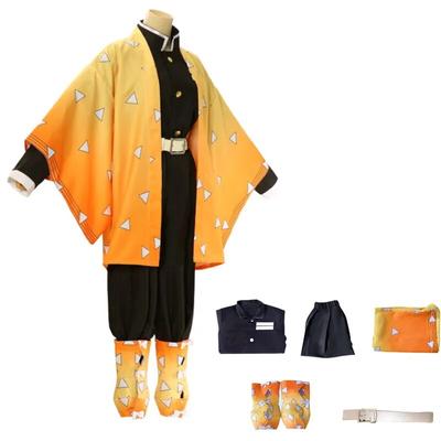 Demon Slayer Costume Kamado Tanjirou Kamado Nezuko Agatsuma Zenitsu Tomioka Giyuu Cosplay Costume