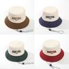 Baby Sun Hat For Kids With Wide Brim And Embroidered Letters For Spring And Fall Outdoor Protection