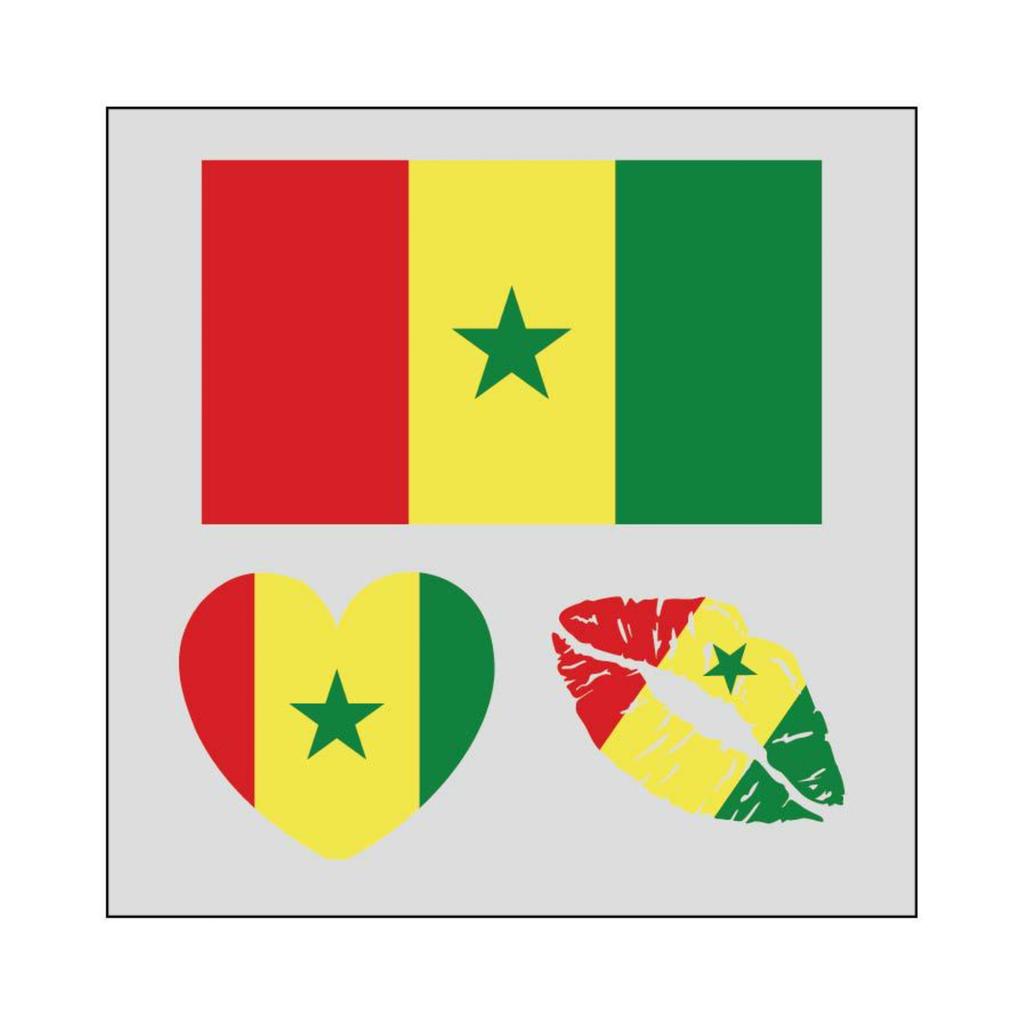 Flag Football Fan Tattoos/Face Stickers, Event Cheering Props, Suitable For Adults And Children.