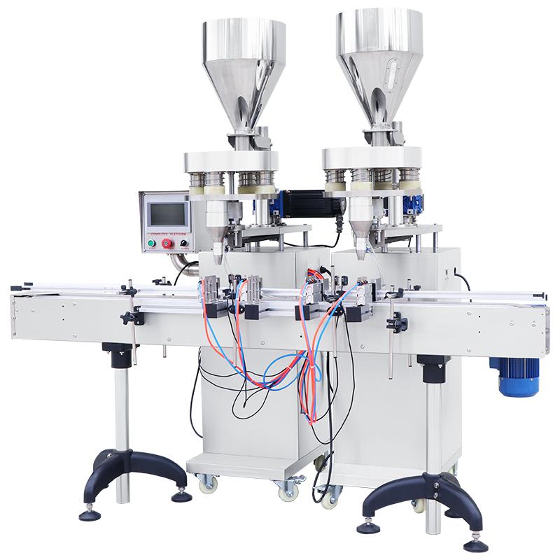 ZONESUN ZS-KL01 Automatic 2 Heads Granule Filling Machine Quantitative Filler for Bottles Jars