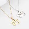 Ancient Egyptian Pharaoh Horus Eye Pendant Necklace in Non-Fading Titanium Steel.