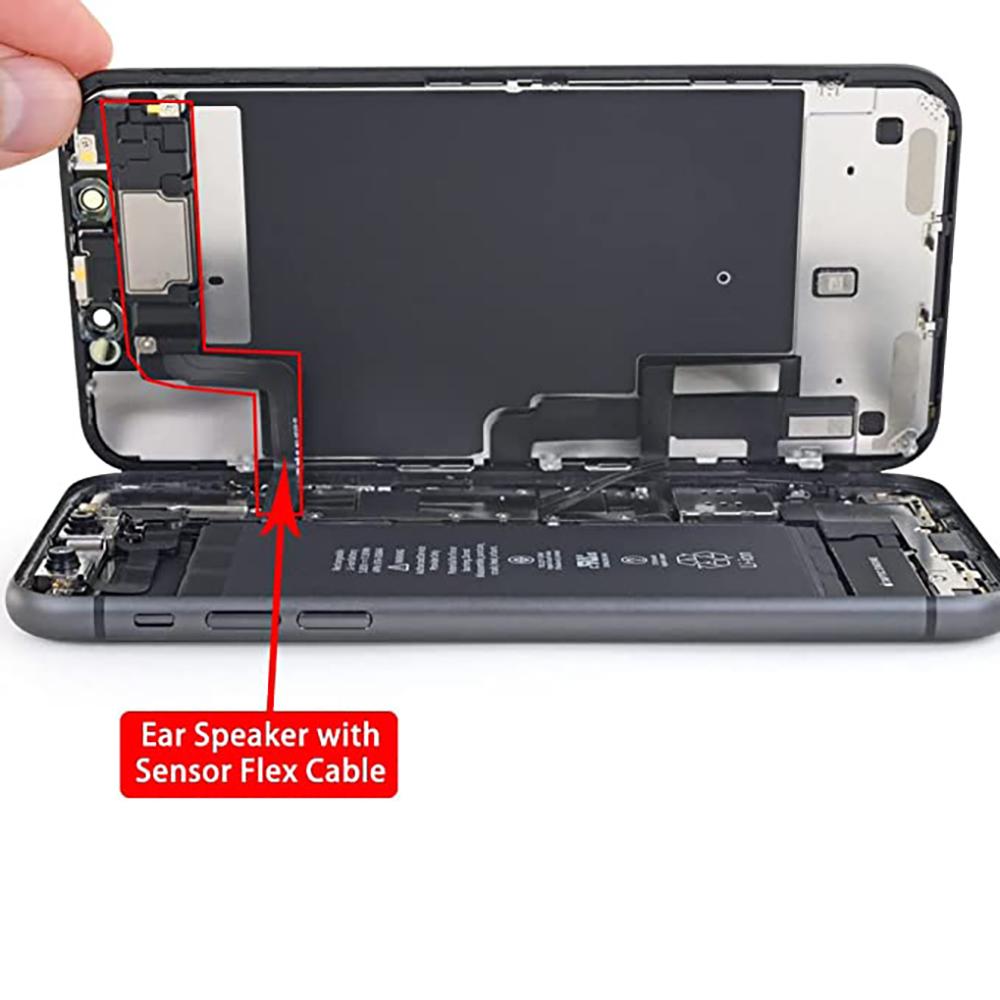 Earpiece Ear Speaker Flex Cable Replacement For iPhone X XR XS 11 12 Mini Pro Max With Light SenSor NO Face ID