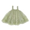 Girls Summer Floral Tulle Spaghetti Strap Princess Dress for Outings