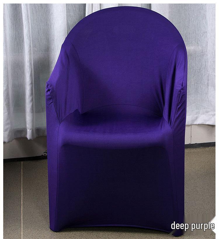 Elastic Outdoor Plastic Armchair Cover for Beach, Wedding, Hotel, and Food Stall – Full Coverage