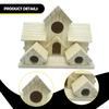 Bird House for Outside Garden Ornament Decor Finch Wooden Hanging Birdhouse Feeder