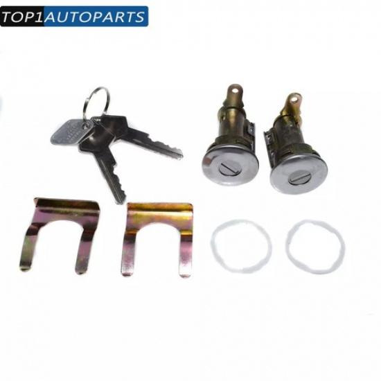 1Pair Door Lock Cylinder with Key Fit For Dodge B100 B200 W100 Trailduster