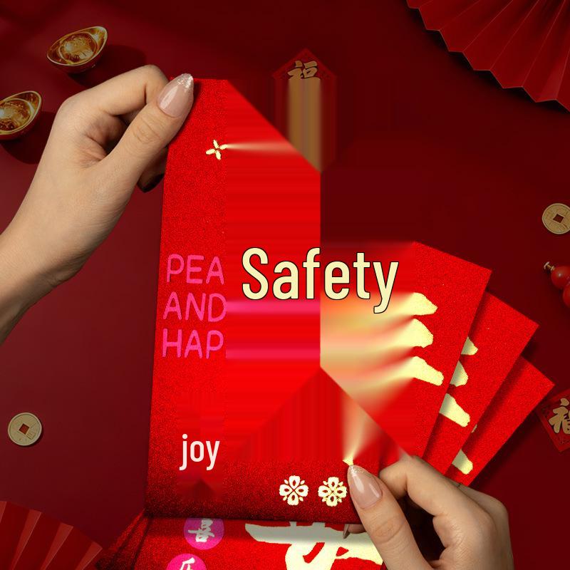 2026 Year of the Horse Personalized Red Envelope: New Year Blessings, Spring Festival Luck, Hot Stamping Set of 6