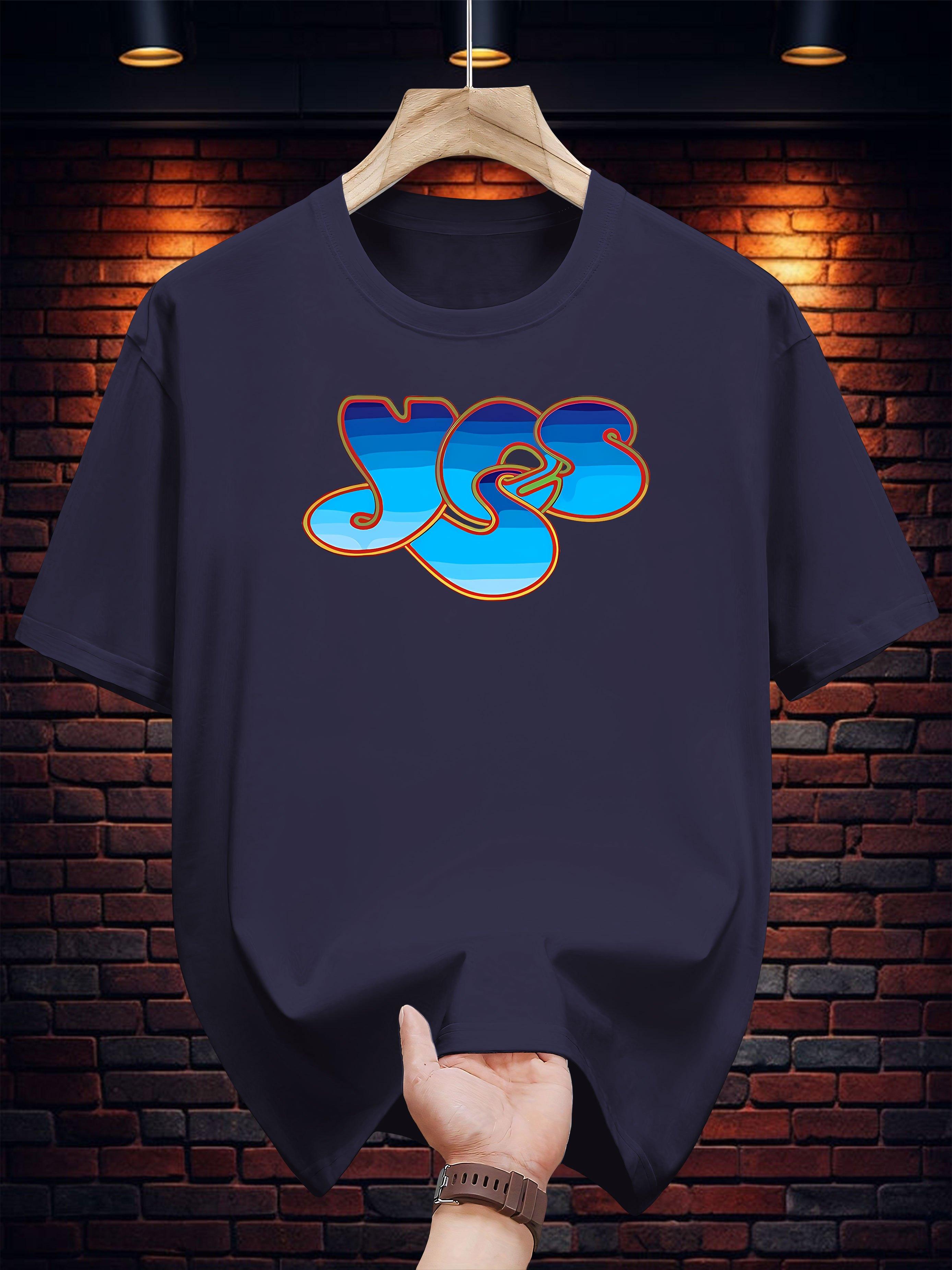 100% Cotton Graphic T-shirt - Casual Summer Tee with YES Print XXXXL