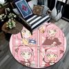 Spy x Family3 Round Area Rug,Carpet Rug for Living Room Bedroom Sofa Playroom Decor,Non-slip Floor Mat