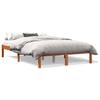 Vidaxl Bed Frame Without Mattress, Waxed Brown, 120X200 Cm, Solid Pine