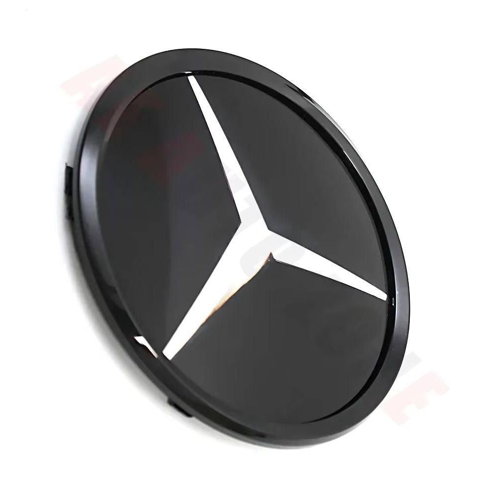 Per Mercedes Benz Classe A W176 2016-2018 A180 A200 A250 Argento e Nero Stile Effetto 3D Griglia Anteriore Emblema Stella Logo Badge