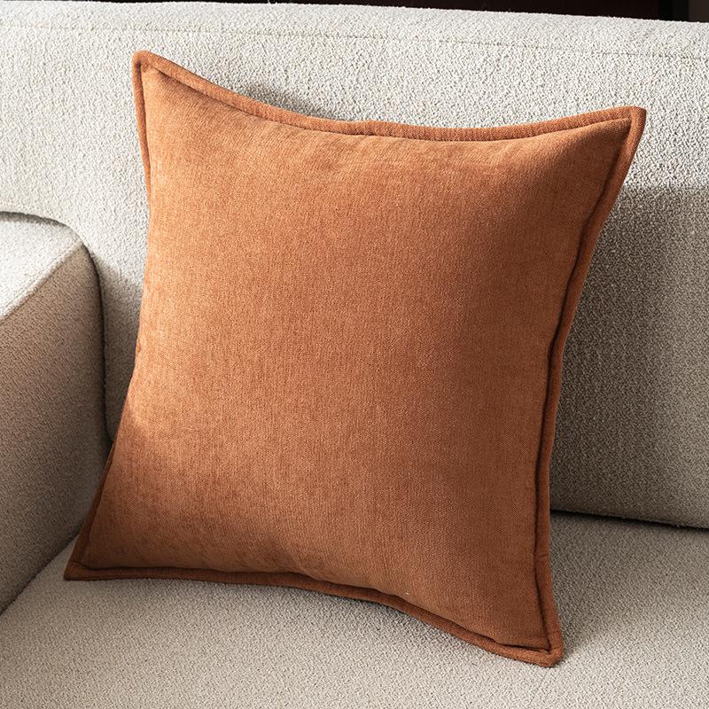 Chenille Large Back Cushion Cover - Luxurious Sofa or Bedside Pillow (Insert Not Included)