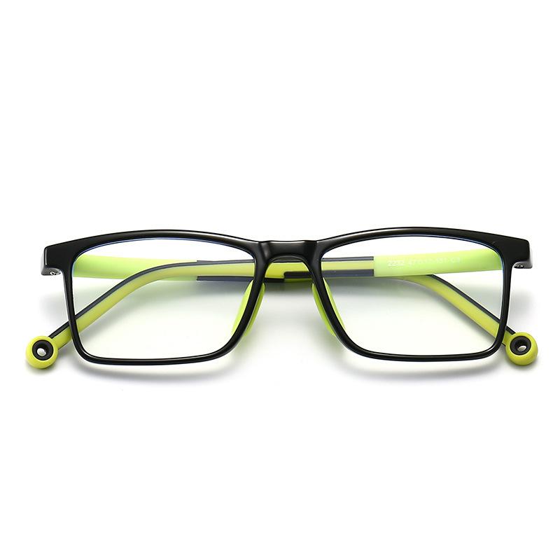 54673 Square Fashion Boy Girls Glasses Frame Flexible Ultralight Kids Optical Clear Silicone Eyeglasses Uv400