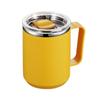 Stainless Steel Insulated Coffee Mug 450ml With Handle And Lid, Double Wall Vacuum Travel Mug For Office, Outdoor Thermos cup