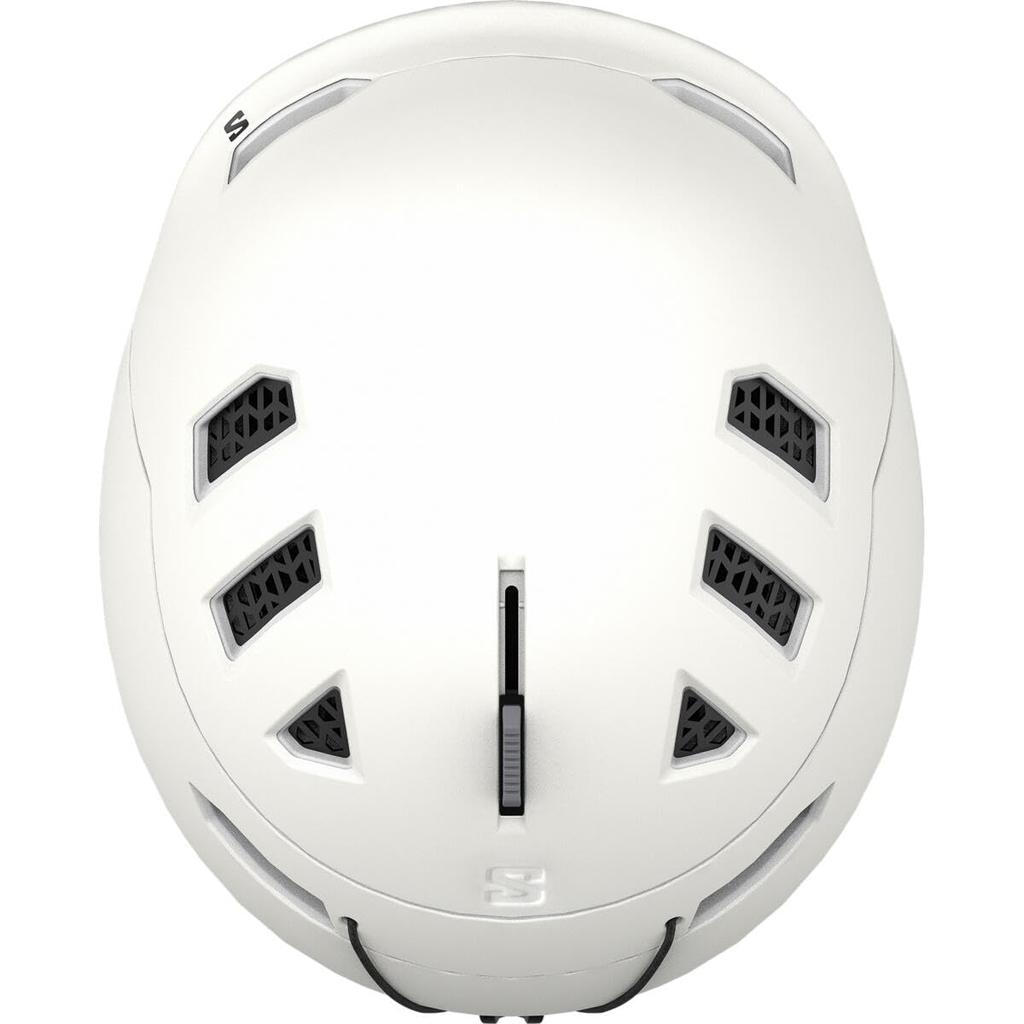 Salomon HUSK PRO Unisex White Ski/Snowboard Helmet, Adult, L41528000, Small,