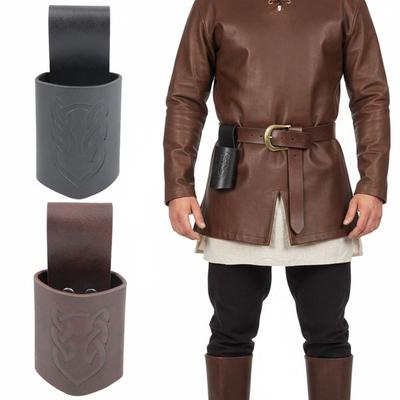PU Leather Sword Holder Belts Retro Knight Sheath Scabbard Retro Sword Strap  Cosplay Accessories