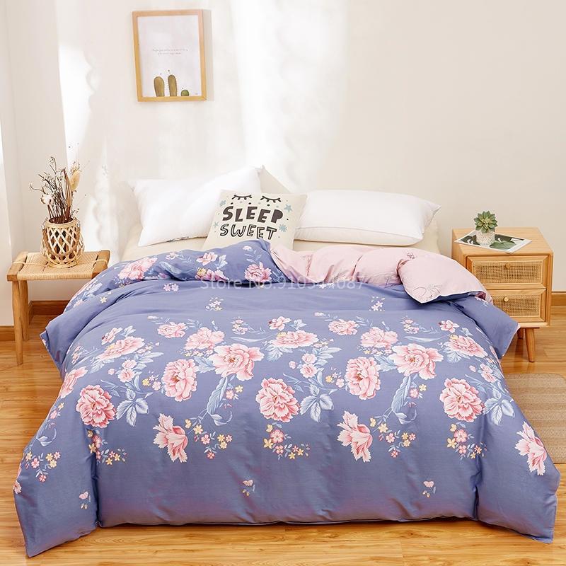 Sunflower Flowers Cotton Duvet Cover Printed Quilt Cover with Zipper Single Double Queen King Comforter Blanket Case Textile 1pc