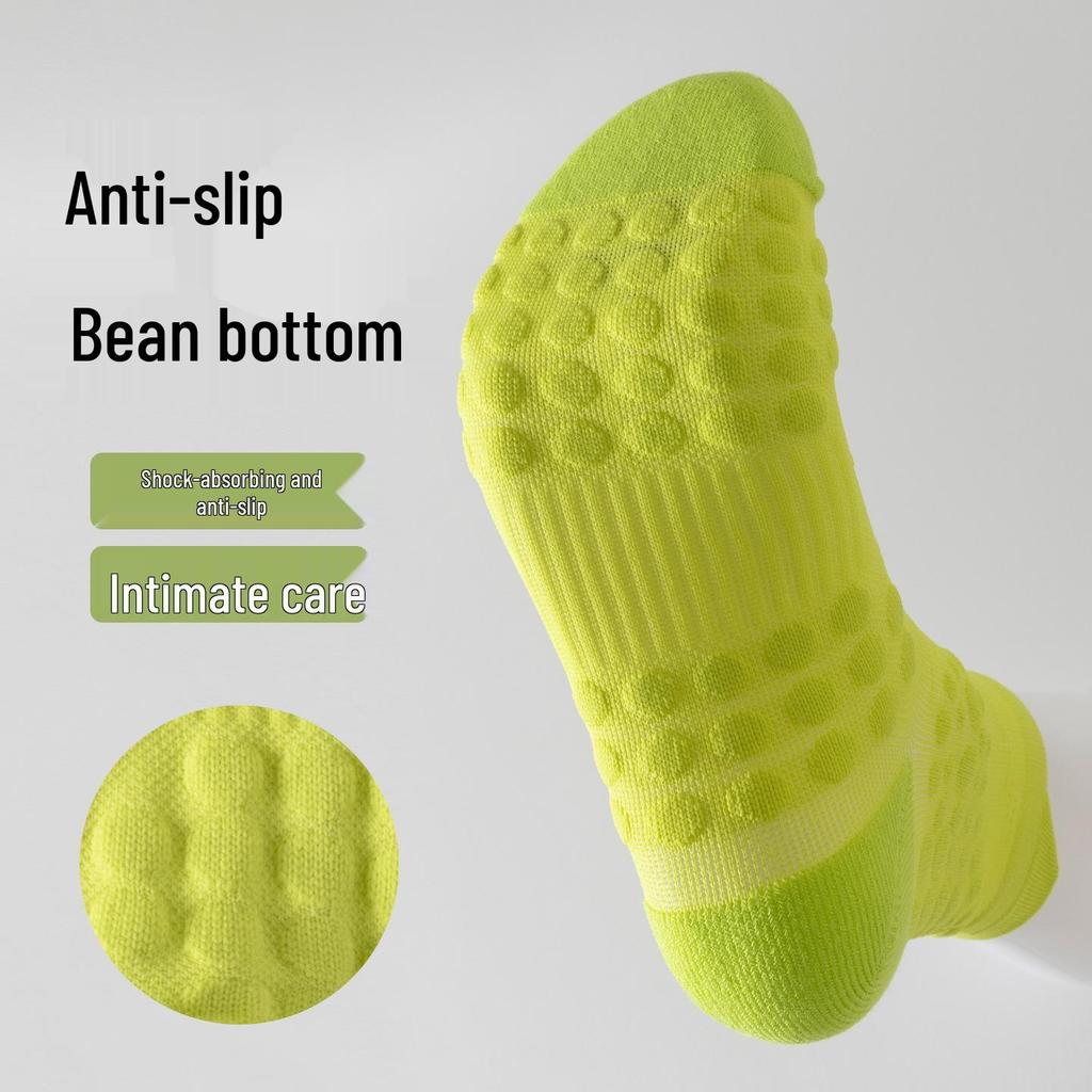 Autumn/Winter Mid-Calf Sports Socks for Couples - Quick-Dry Running, Cycling, Fitness with Massage Soles.